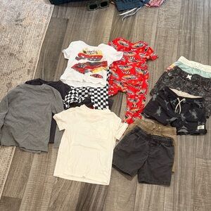 Kids Clothing Bundle with Graphic Tees and Shorts